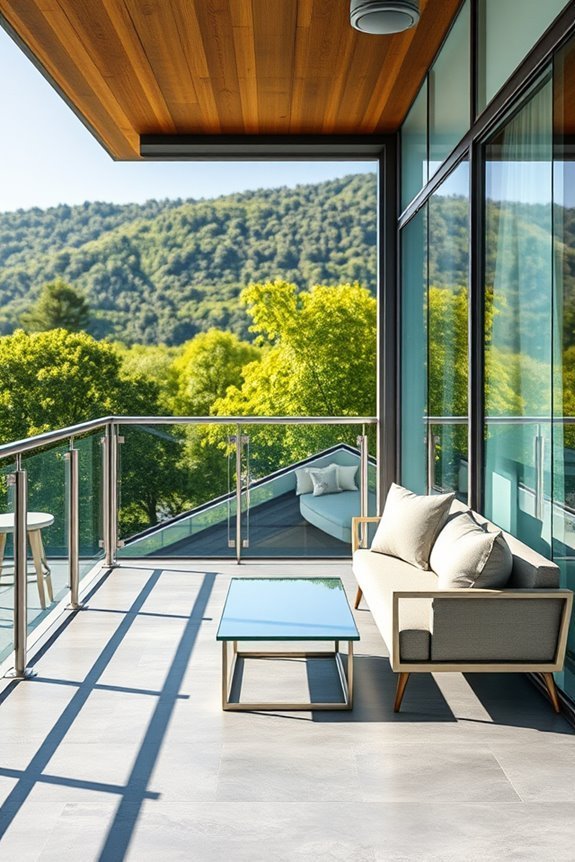 vibrant balcony glass designs