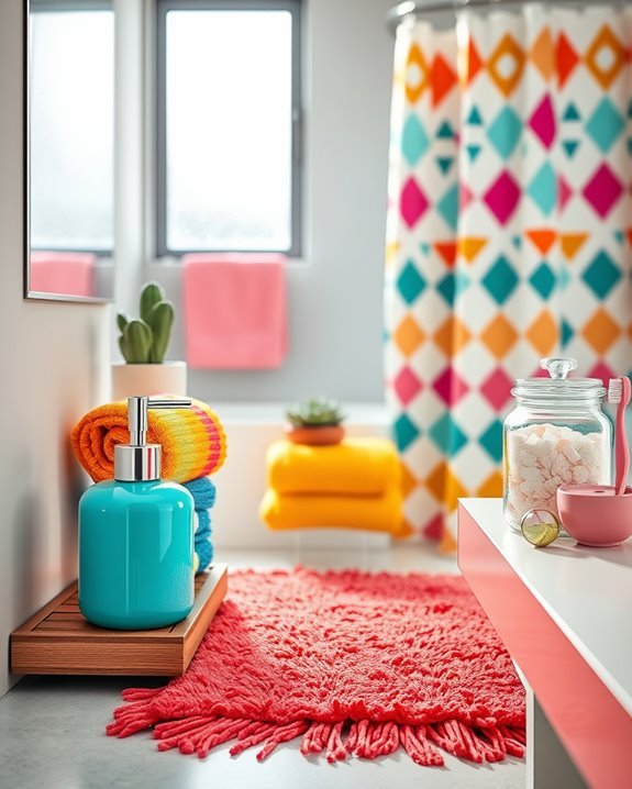 vibrant bathroom accessories elevate