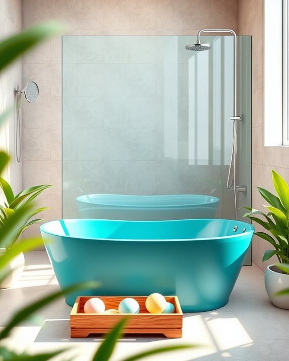 vibrant bathtubs enhance bathrooms