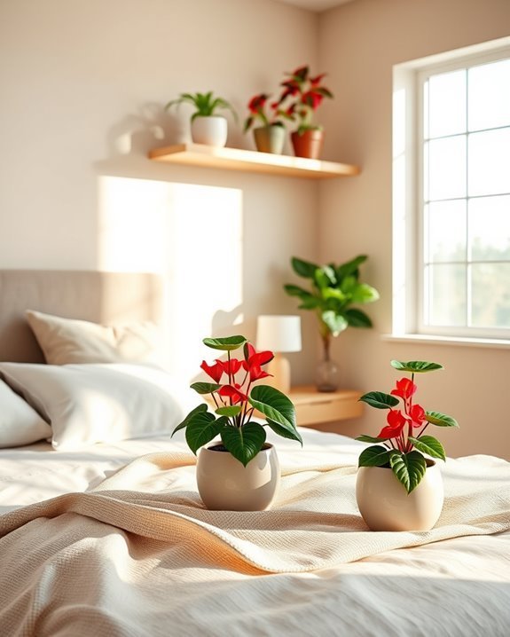 vibrant begonia bedroom decor