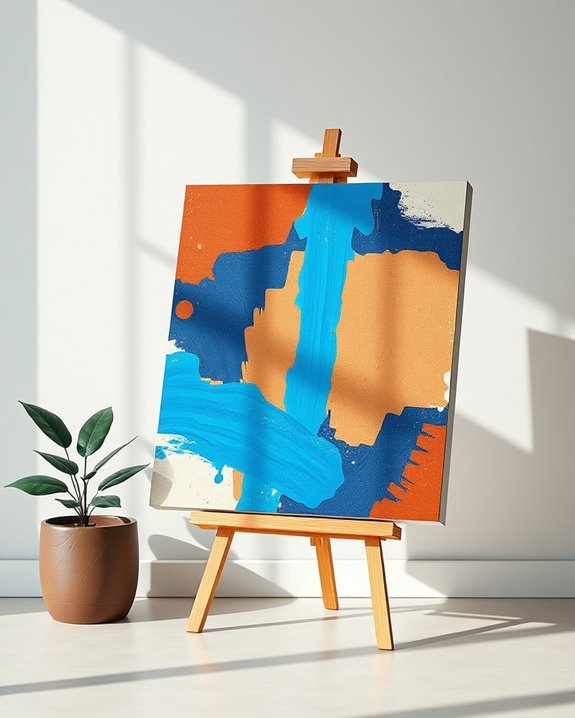 vibrant blue brown aesthetics