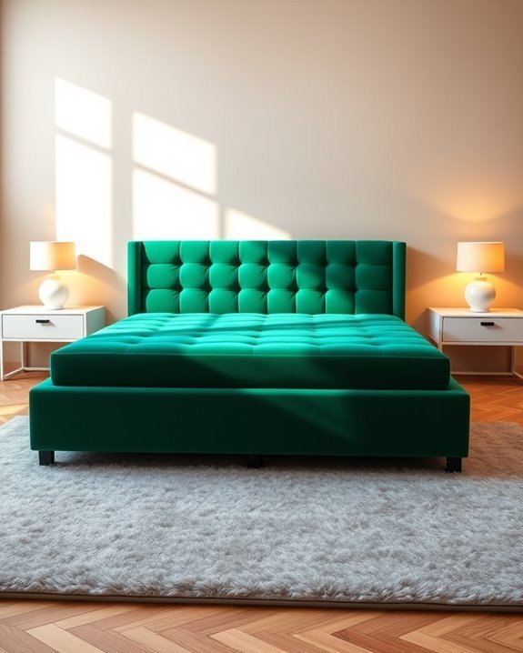 vibrant bold bed frames