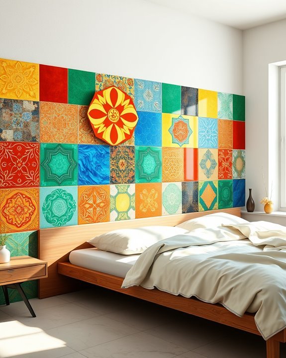 vibrant bold ceramic tiles