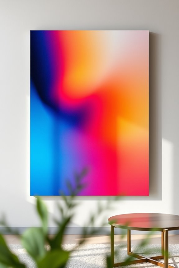 vibrant bold color gradients
