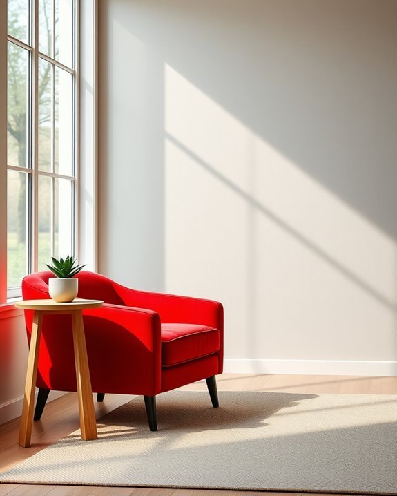 vibrant bold red statement