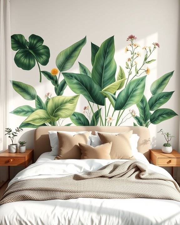 vibrant botanical wall art