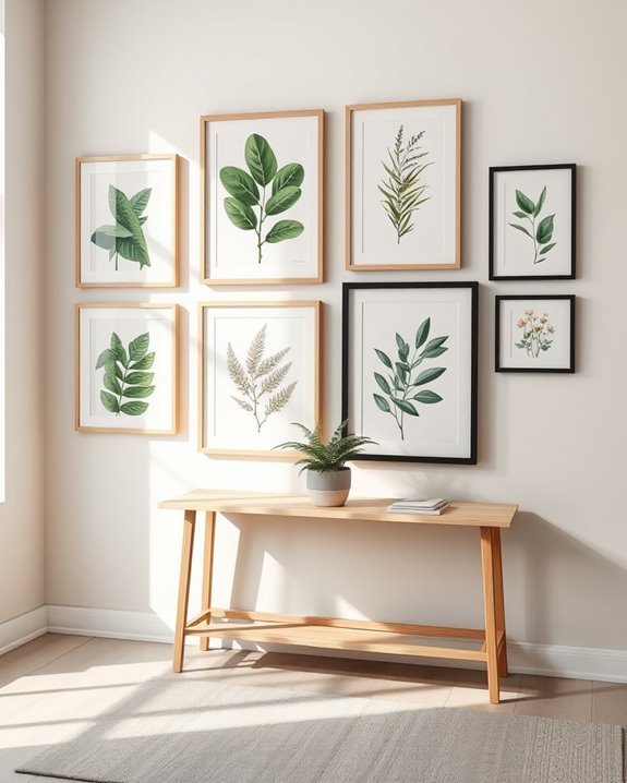 vibrant botanical wall decor