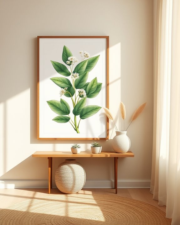 vibrant botanical wall decor