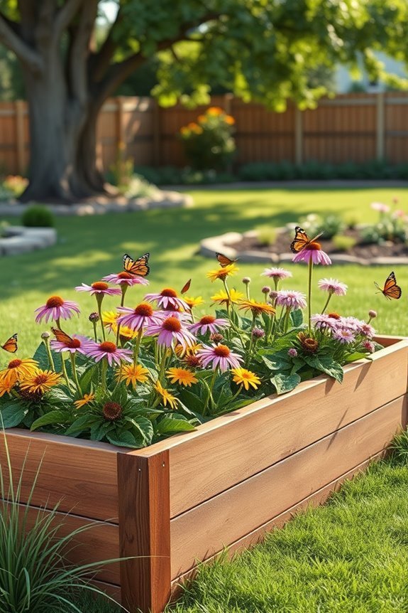 vibrant butterfly garden design