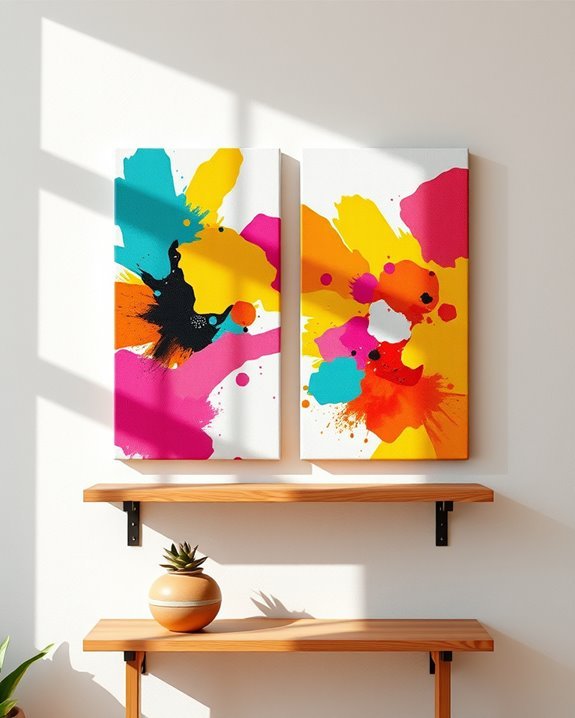 vibrant canvas art explosion