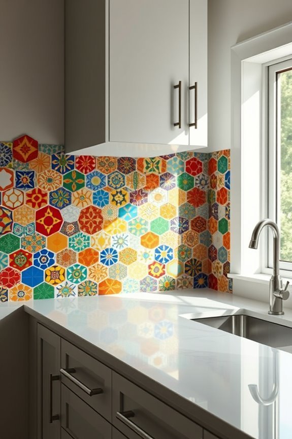 vibrant ceramic tile aesthetics