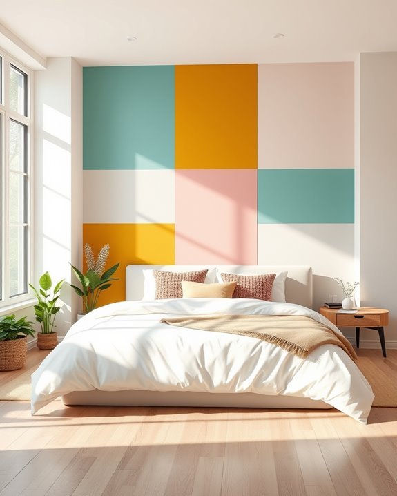 vibrant color block design