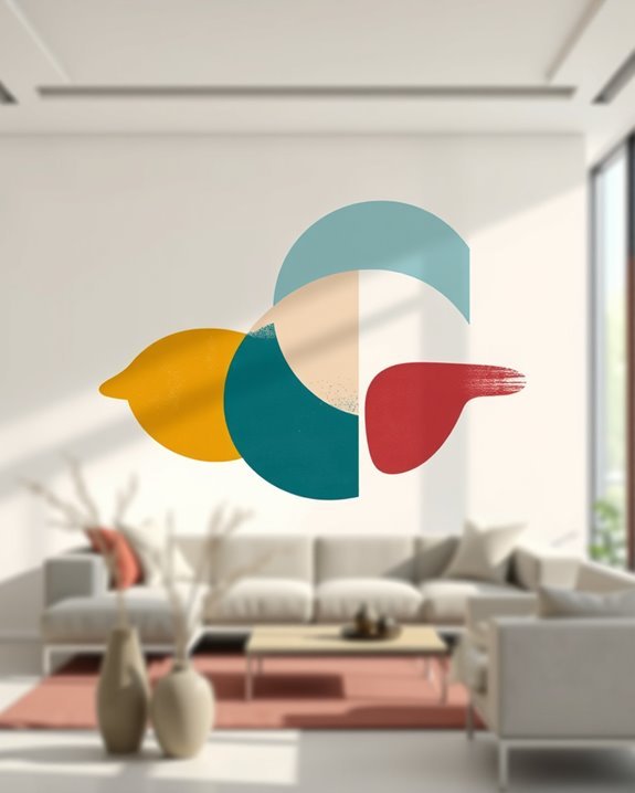 vibrant color blocked designs