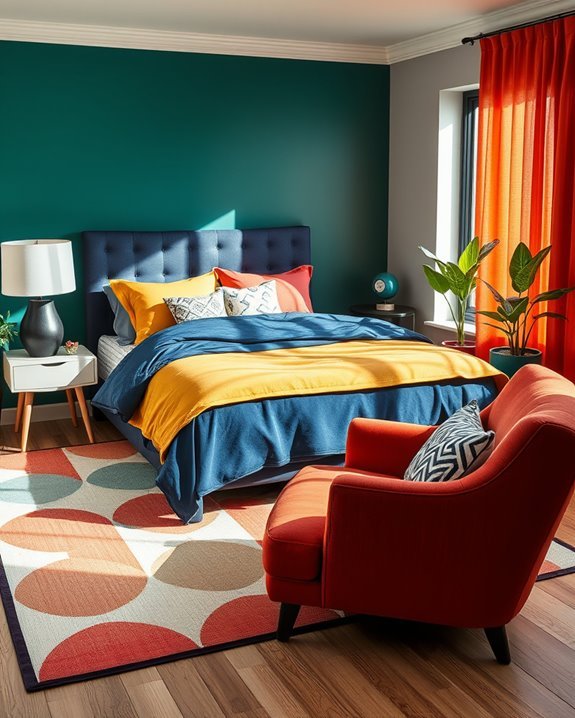 vibrant color contrasts techniques