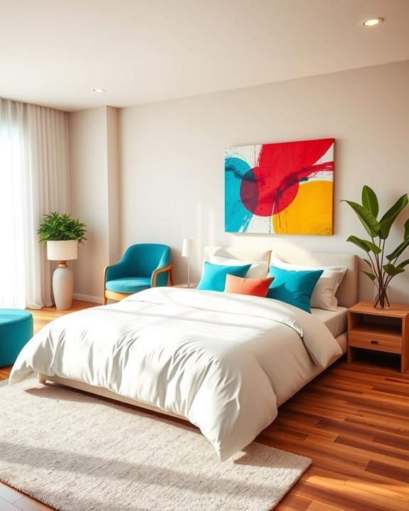 vibrant color transforms space
