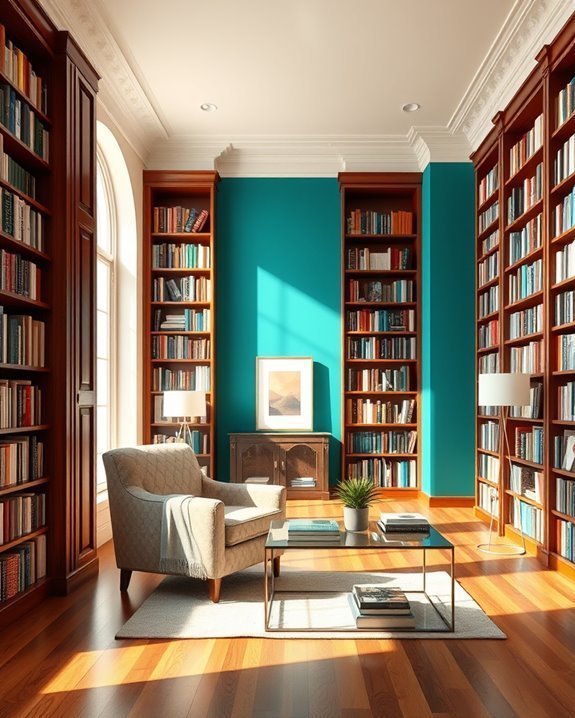 vibrant colorful accent walls