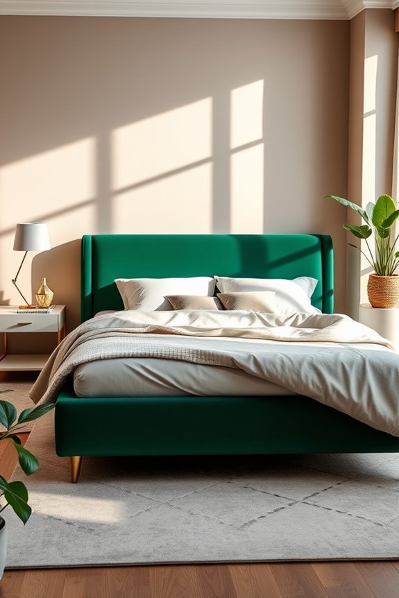 vibrant colorful bed frames
