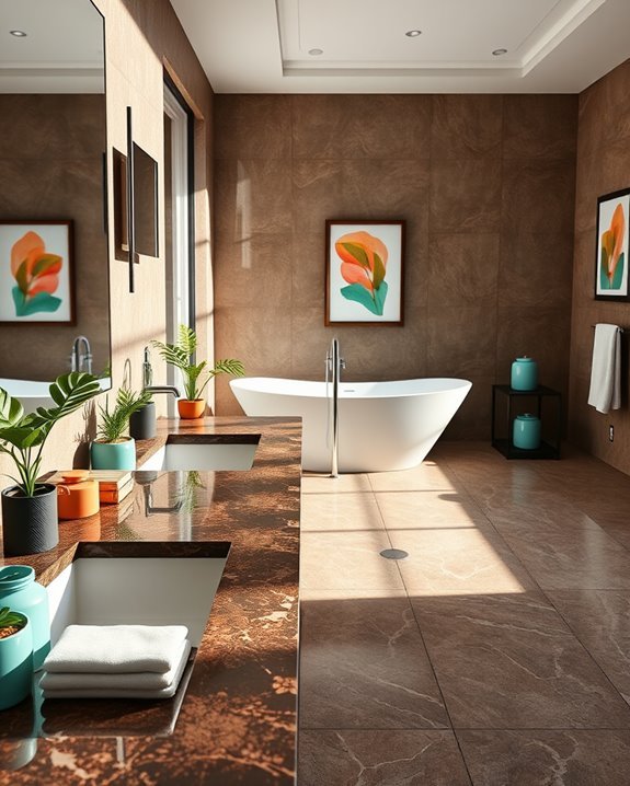 vibrant colors enhance granite