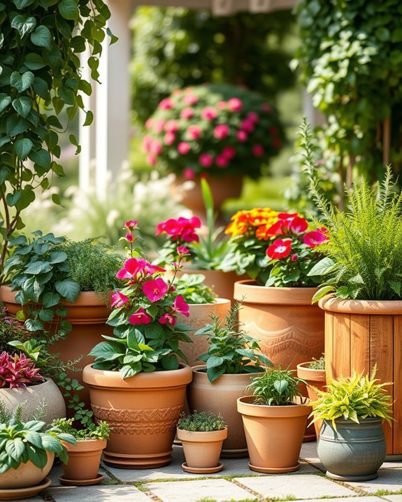 vibrant container gardening ideas
