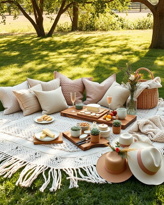vibrant cozy picnic atmosphere