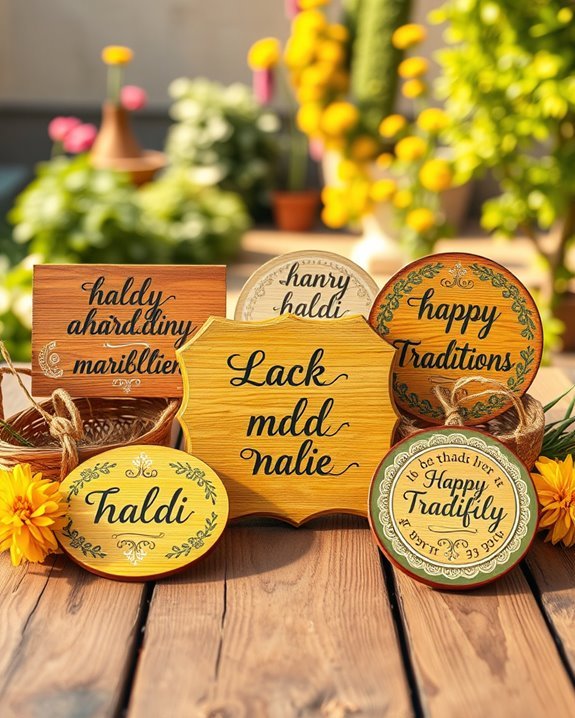 vibrant customized wooden signs