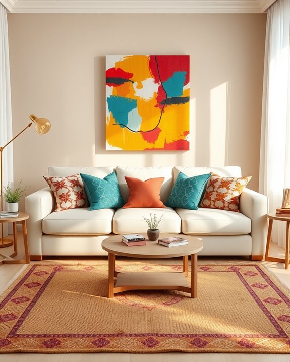 vibrant decor enhances elegance