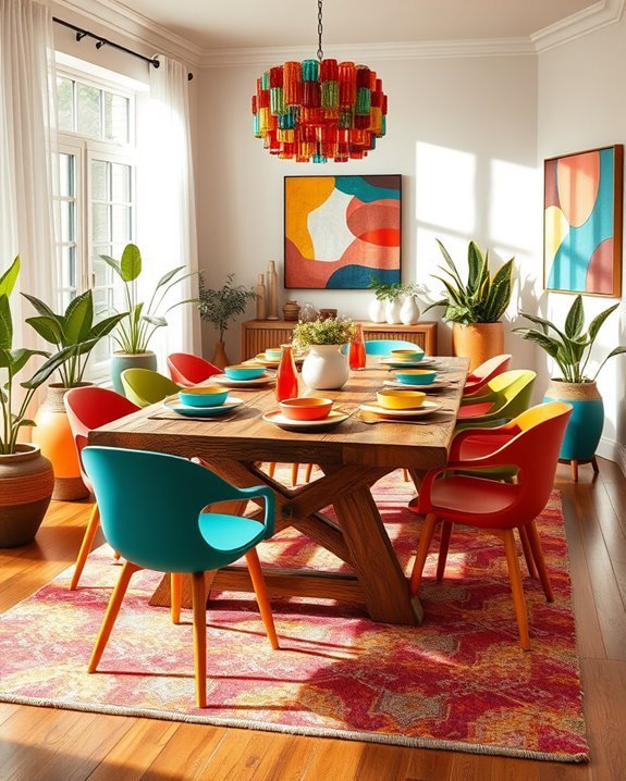 vibrant dining room atmosphere