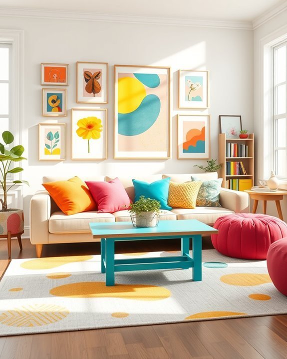 vibrant diy home decor