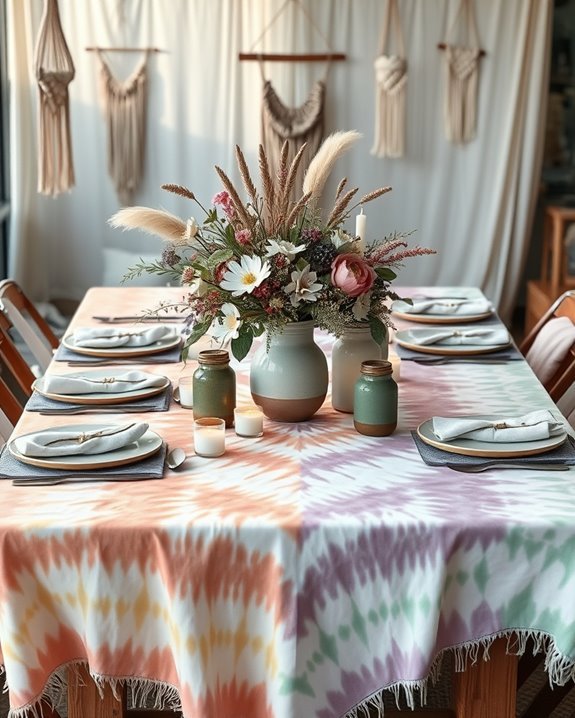 vibrant diy tie dye decor