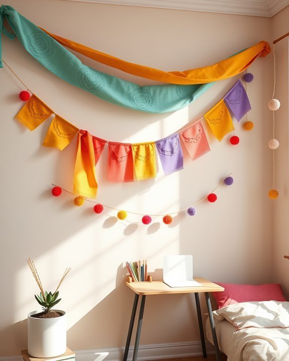 vibrant dorm room decorations