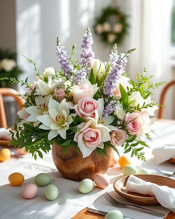 vibrant easter floral arrangements