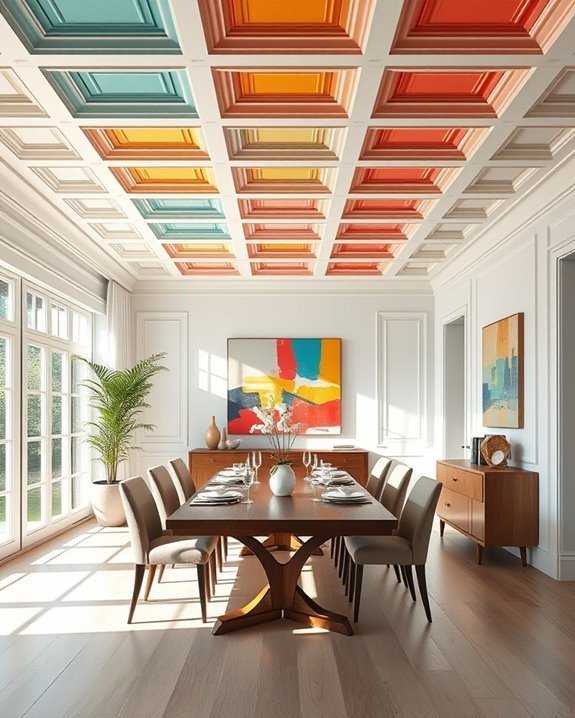 vibrant eclectic dining decor