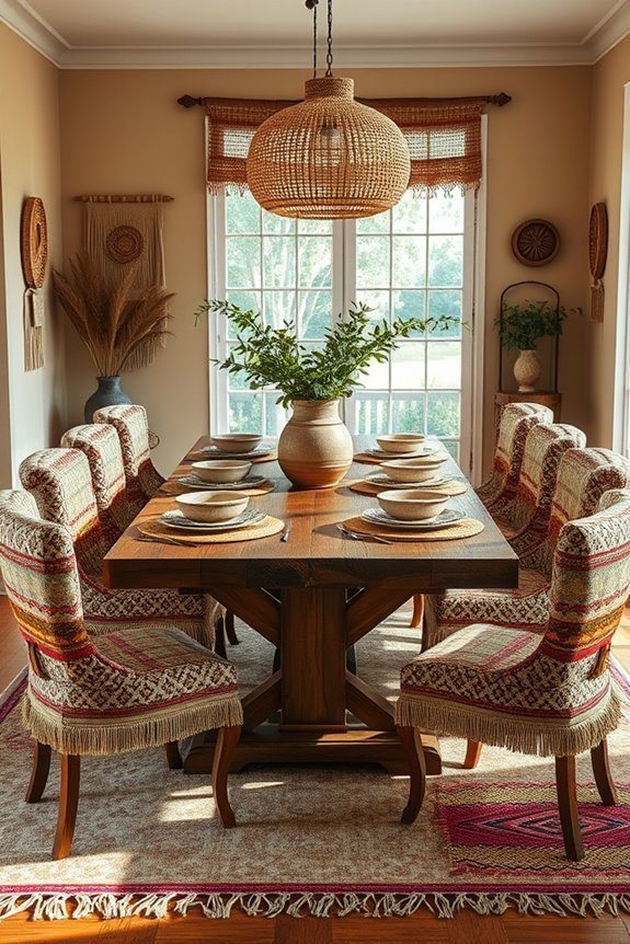 vibrant eclectic dining retreat