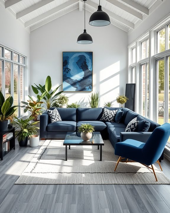 vibrant eclectic sunroom retreat