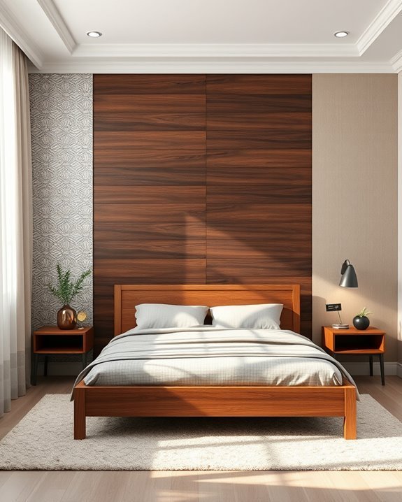 vibrant eclectic wall panelling