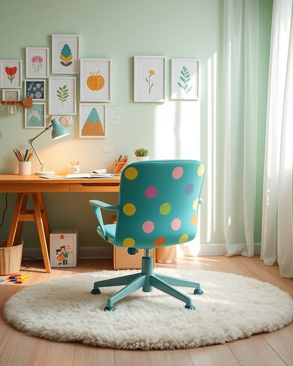 vibrant ergonomic desk chair