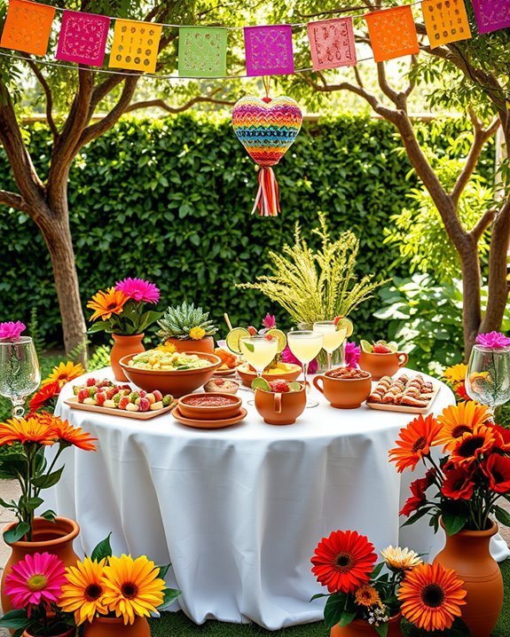 vibrant fiesta bridal shower