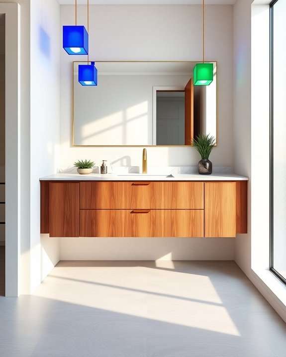 vibrant fixtures for bathrooms