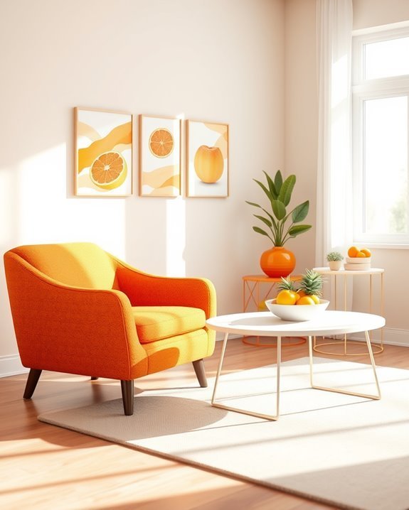 vibrant fresh citrus orange