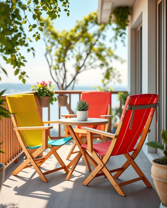 vibrant functional outdoor seating