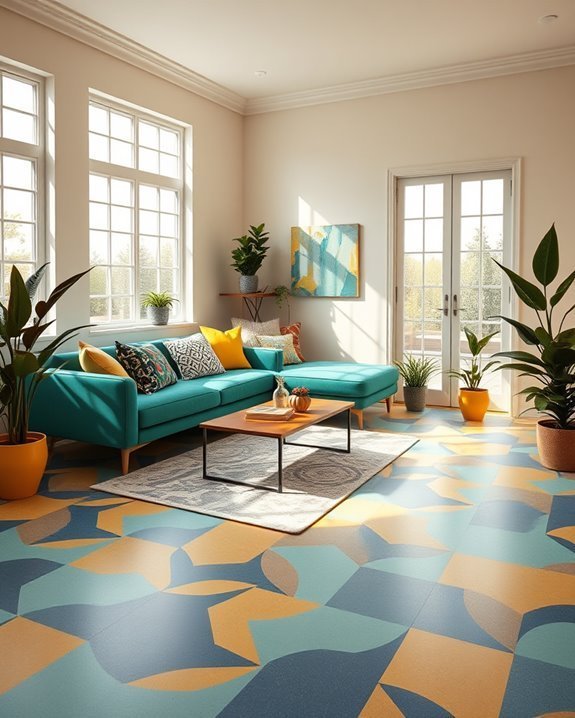 vibrant geometric tile patterns