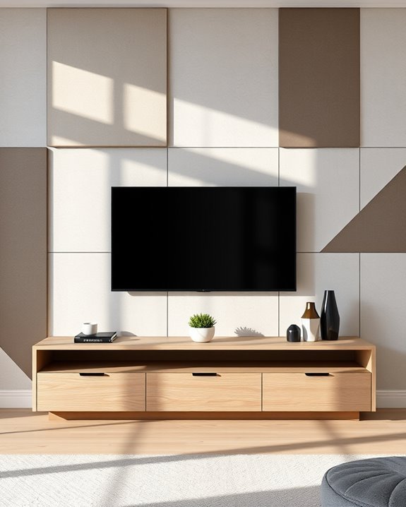 vibrant geometric wall designs