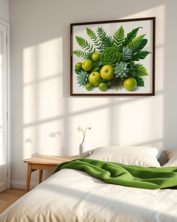 vibrant green still life