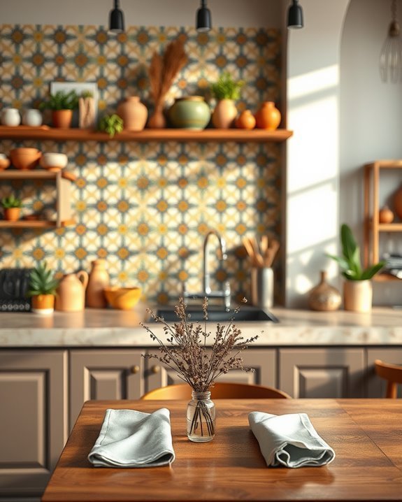 vibrant hand painted tile designs