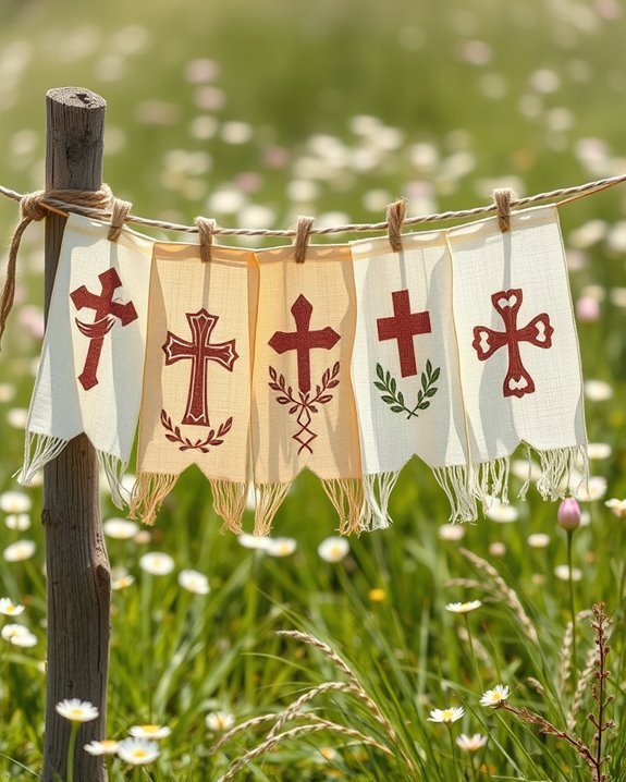 vibrant handmade prayer flags