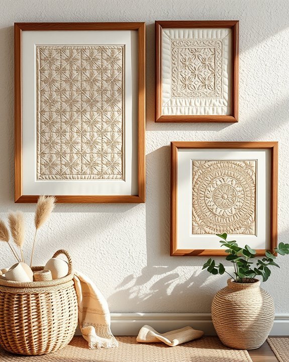 vibrant handmade quilt art