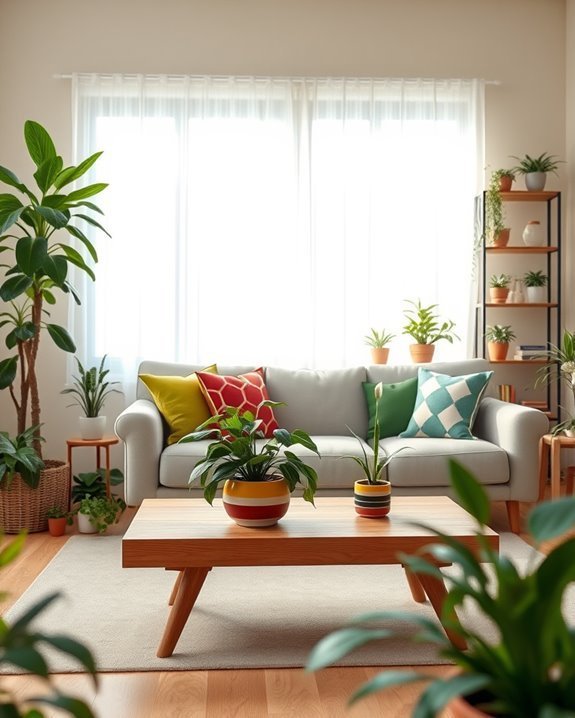 vibrant indoor plant collection