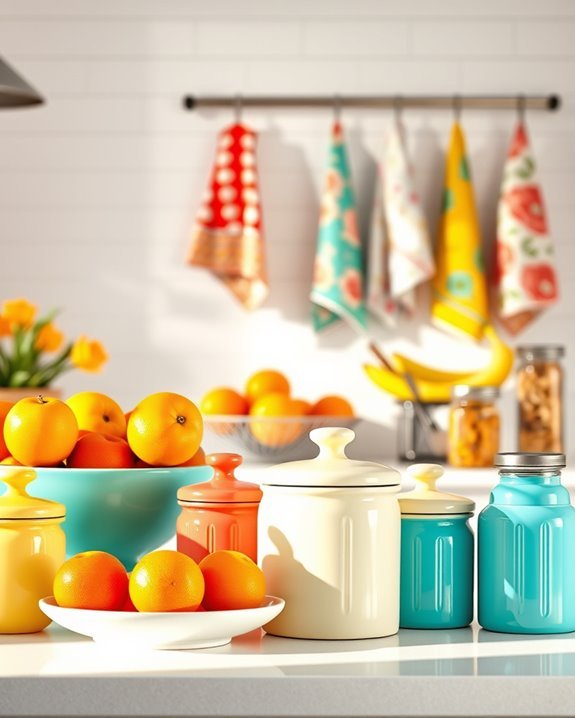 vibrant kitchen accessories brighten