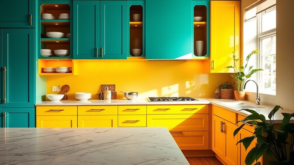 vibrant kitchen cabinet ideas
