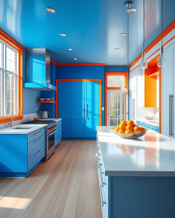 vibrant kitchen color scheme